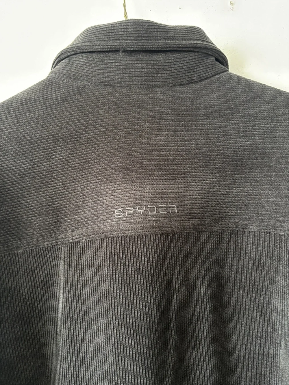 Spyder Men's Dark Black Corduroy Shirt Jacket